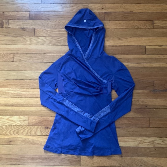 lululemon athletica Tops - Lululemon Cross Train Purple Luxtreme Hoodie Pullover